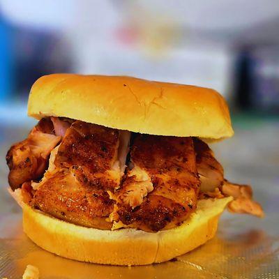 Introducing The Emerald's Touch BBQ Chicken Sandwich - where flavor meets finesse! 

This isn't just any chicken sandwich - it's a master