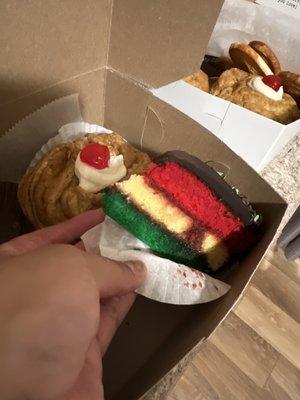 Rainbow Cookie cake