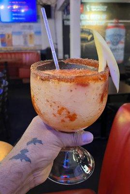 Mango Margarita (blended) w/ Tajin