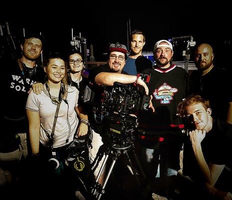 Co-Founder, Scott Sullivan, on set of Kevin Smith's newest project filming in Sarasota.