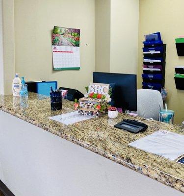 The Summerlin location (911 N buffalo) front desk!