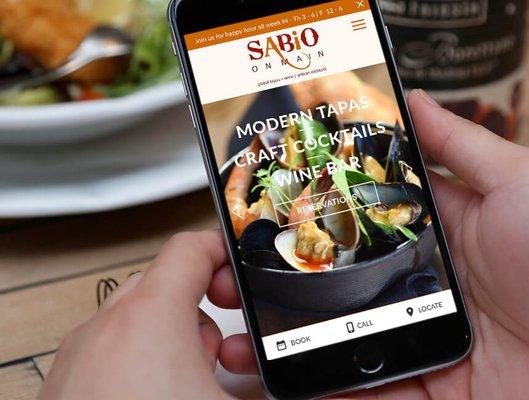 Sabio on Main responsive web design by JVF