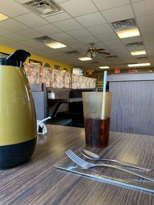 Ample seating at the Chick-A-Dee Family Restaurant