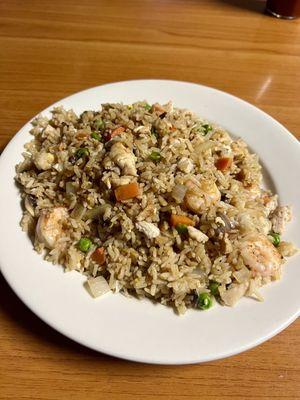 Chicken and shrimp fried rice