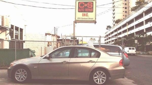 Grateful that C & S Service repaired my BMW's engine and door lock. Sabine.