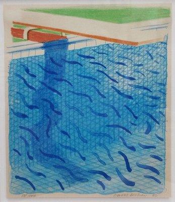 Original Signed David Hockney Color Lithograph in our November 14th 2020 Dr. Culverhouse Art Gallery Collection & More