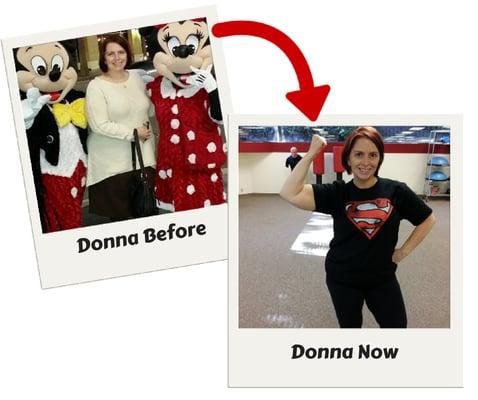 Down over 50 pounds and you got your life back! I'm so proud of you Donna!