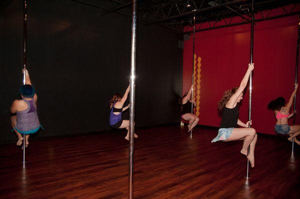 Pole Fundamentals is a great introduction to pole dancing!