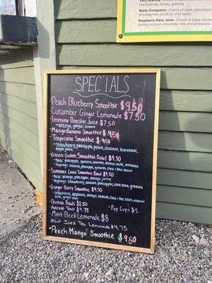 Specials Menu Board