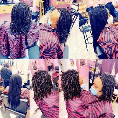 Spring Twist, kinky twist and box braids