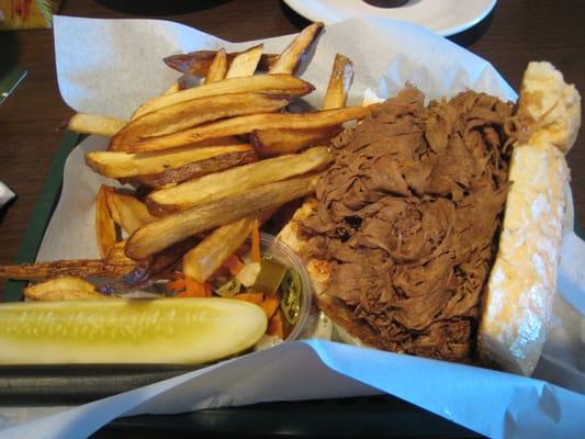 Italian Beef with fries