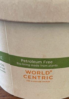 Petrol Free... *plant based lining *this is one way how we break our oil dependence