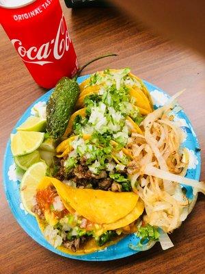 TACOS DE BISTEK TROMPO Y ASADA COMO EN MEXICO