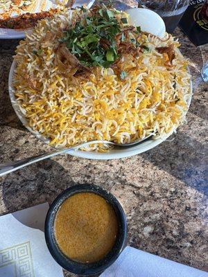 Goat dum biriyani