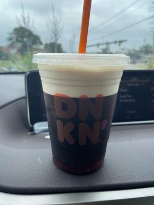 Nitro cold brew from Dunkin' on precinct & Harwood drive in NRH