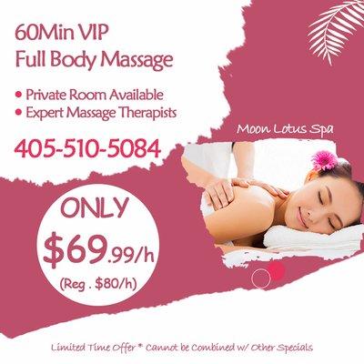 ONLY $69.99 - 60Min Full Body Massage