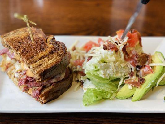 Half and half - The Woodbury Salad & Reuben Sandwich