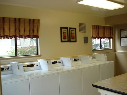 Large,clean,centrally located laundry room.