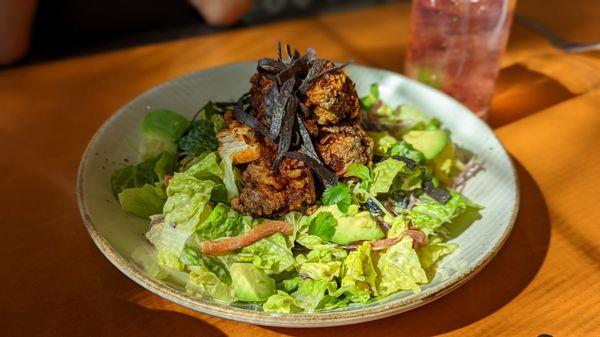 Chicken salad - perfect crispy chicken