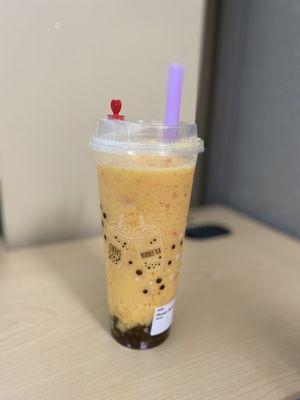 Mango Sunrise (Ice Blended Drink w/Boba)