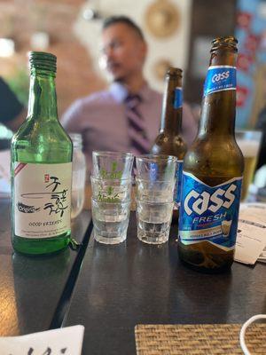 Soju and Korean Beer Cass