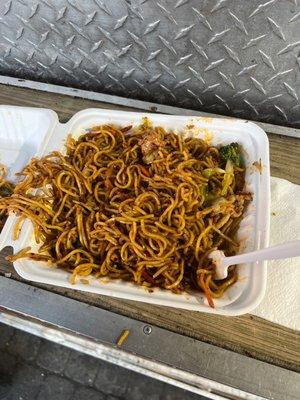 Extra Spicy chicken yakisoba