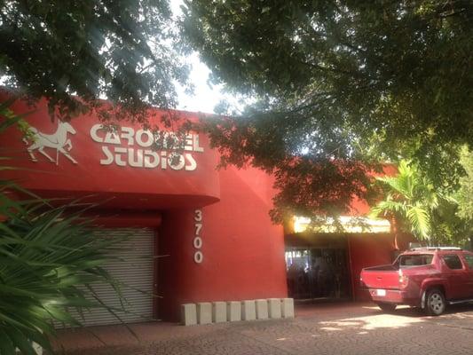 Correction: It is Studios, plural, there's more than one. CAROUSEL STUDIOS