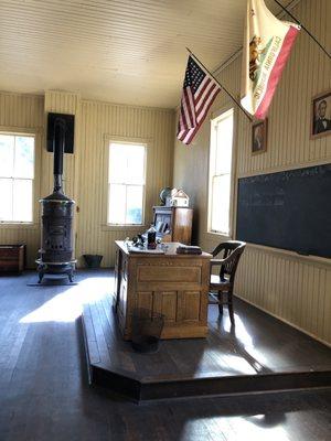 Coloma school house exhibit. Circa 1925.