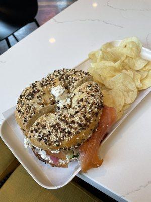 Bagel and lox