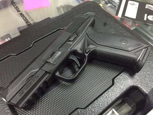 Brand new Ruger Amercan 9mm striker fire just came out this week. Comes with certificate of authenticity of a first run!