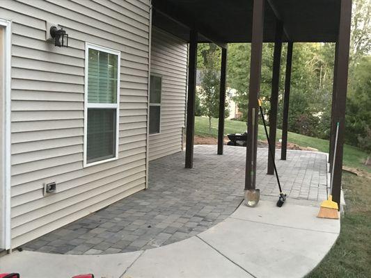 Paver patio