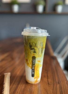 Mango Matcha Fresh Milk