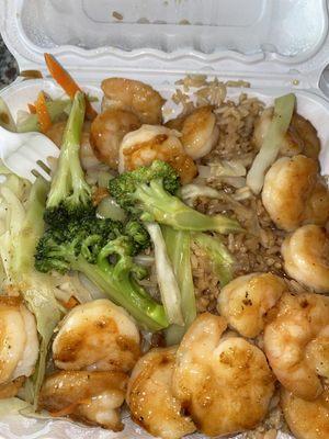 Shrimp Teriyaki w/fried rice