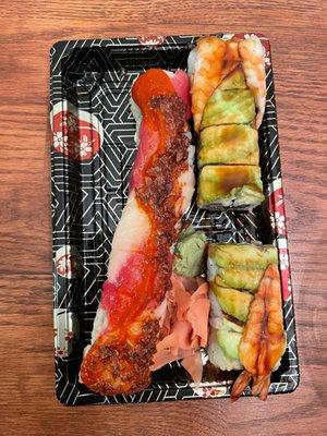 Raku and Caterpillar Rolls