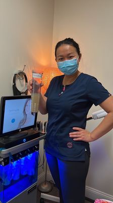 Hydrafacial deep clean.