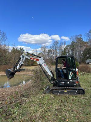 Pond cleaning / mucking