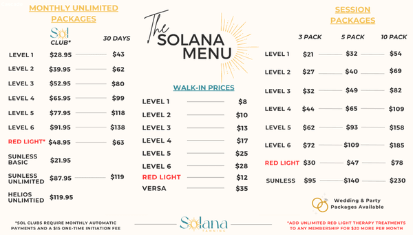 Check out our menu! Find our monthly specials on our website!