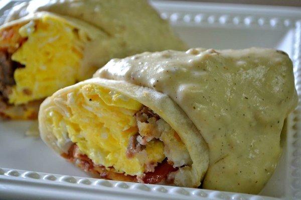 Our hearty breakfast burrito