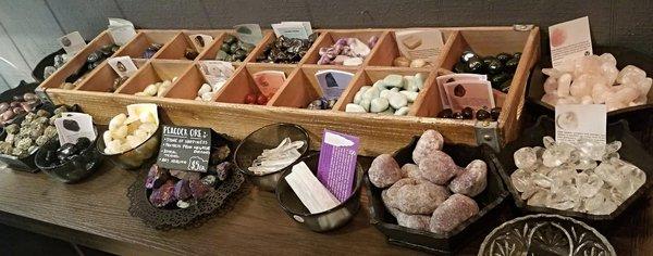 The Black Rose has a large array of crystals and other metaphysical items for sale.