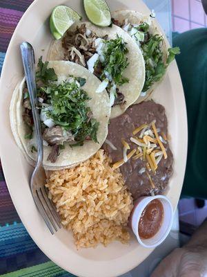 Street taco plate