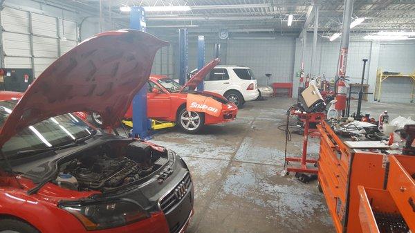 Import repair shop inside