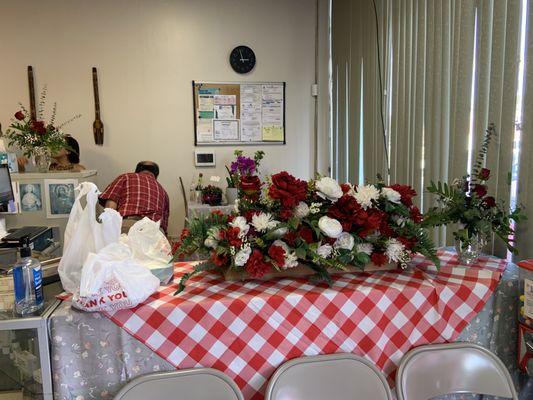 They had a soft opening celebration during my visit, so there were tables set up to enjoy samples of their hot food.