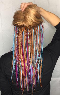 Braid in dreads