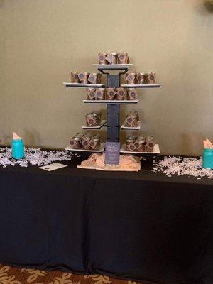 Baby shower favor display