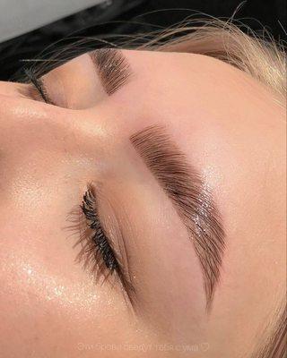 eyebrow lamination makes you look clear and expressive