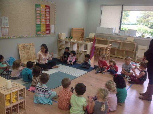 Circle time in the preschool classroom