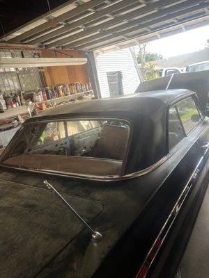 Back window installed 64 Chevy