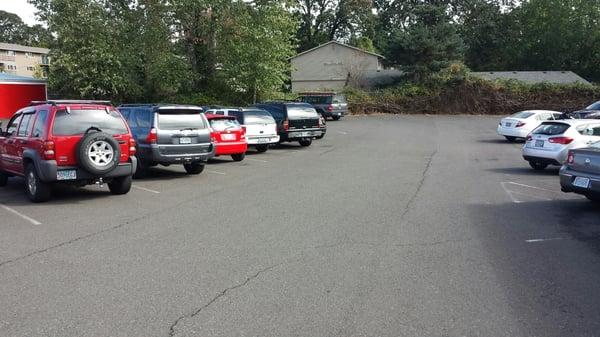 Hale's parking lot.....part of it....