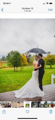 Beautiful bride with a perfect fit dress.