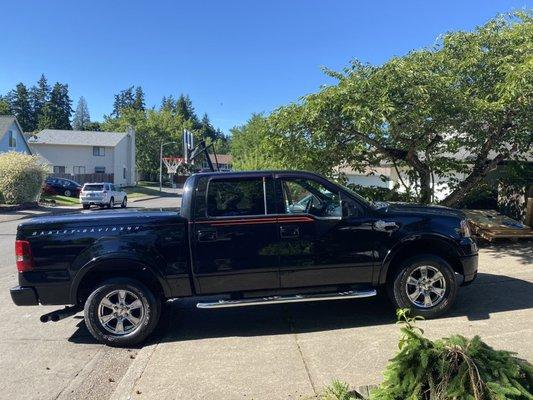 Car scratch removal | 2007 Ford F-150 Harley Davidson addition